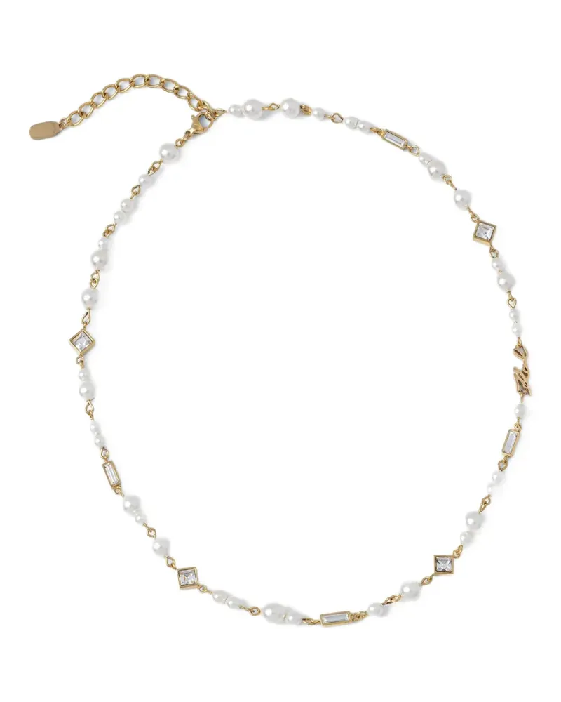 Karl Lagerfeld pearl-embellished necklace - Gold Gold