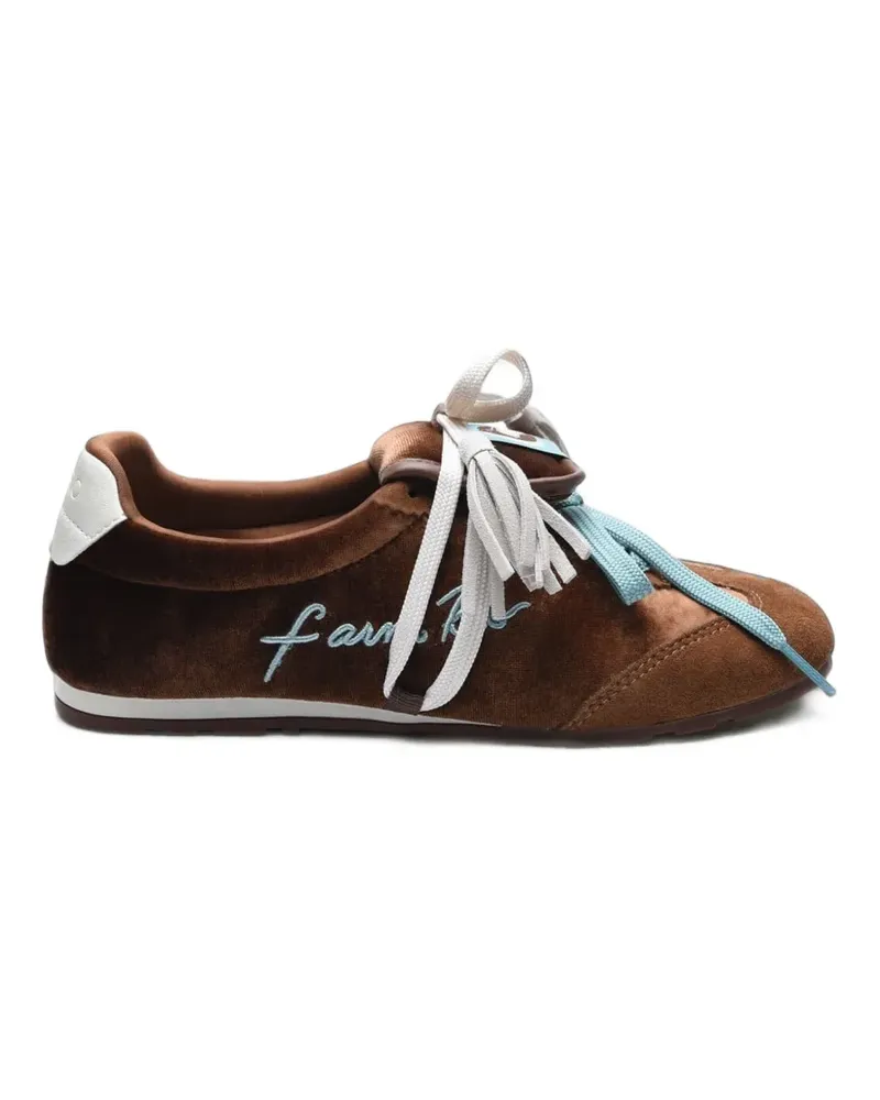 FARM Rio Sneakers aus Samt mit Quasten - Braun Braun