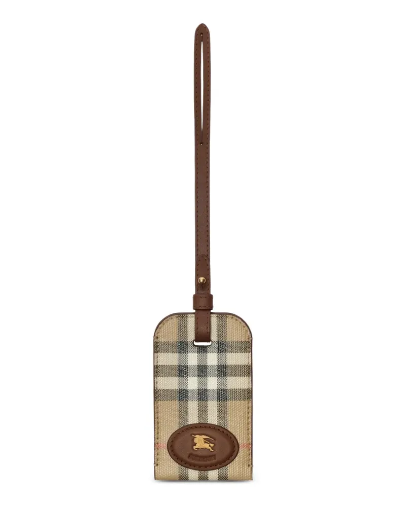 Burberry Check Gepäckanhänger - Nude Nude