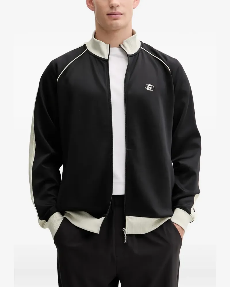 Guess Fulvio Sweatshirt mit Paspeln - Schwarz Schwarz