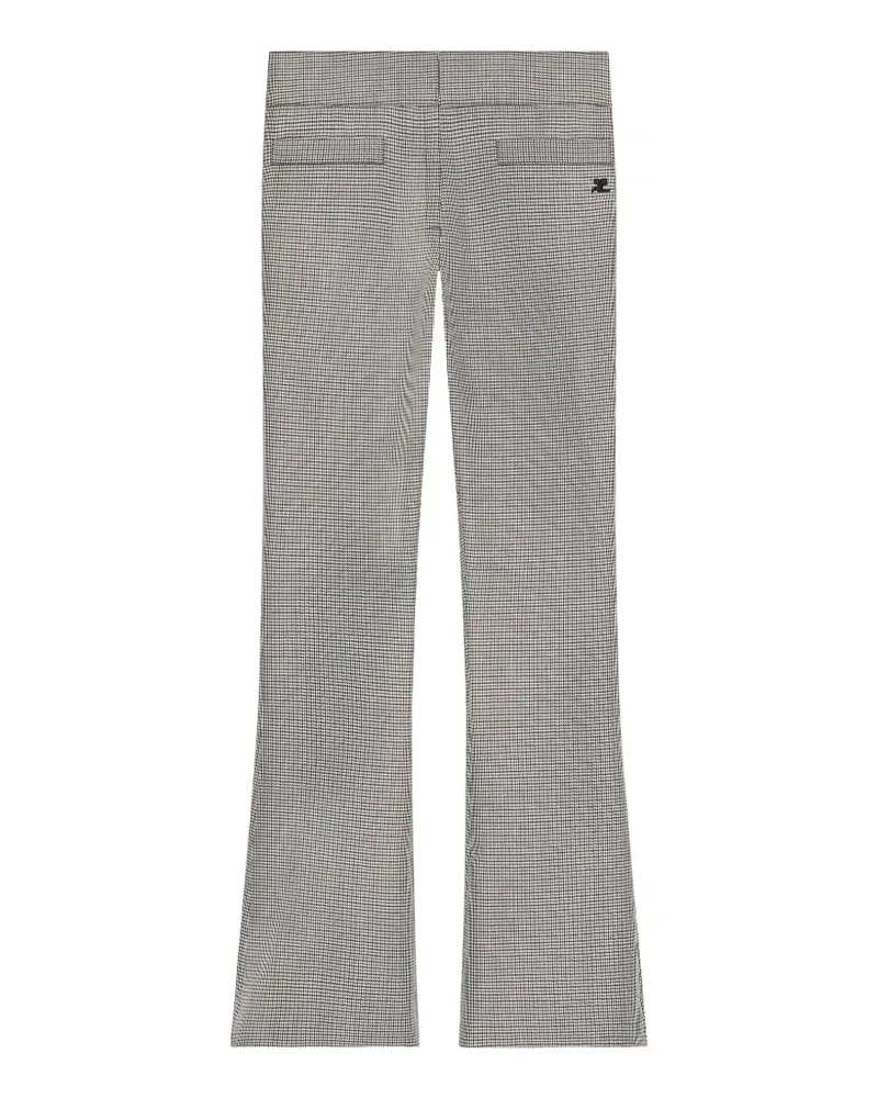 Courrèges Hose mit Hahnentrittmuster - Grau Grau