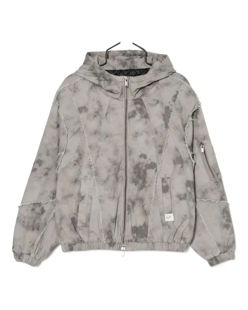 FIVE CM Kapuzenjacke im Distressed-Look - Grau Grau