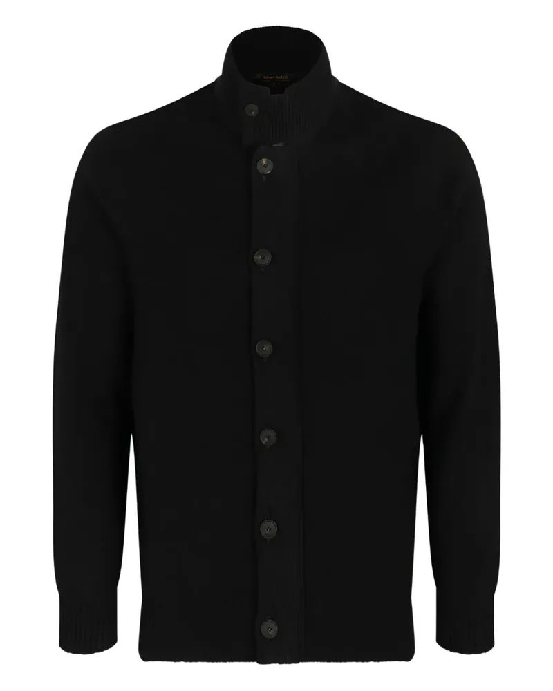 Gran Sasso Cardigan mit Stehkragen - Schwarz Schwarz