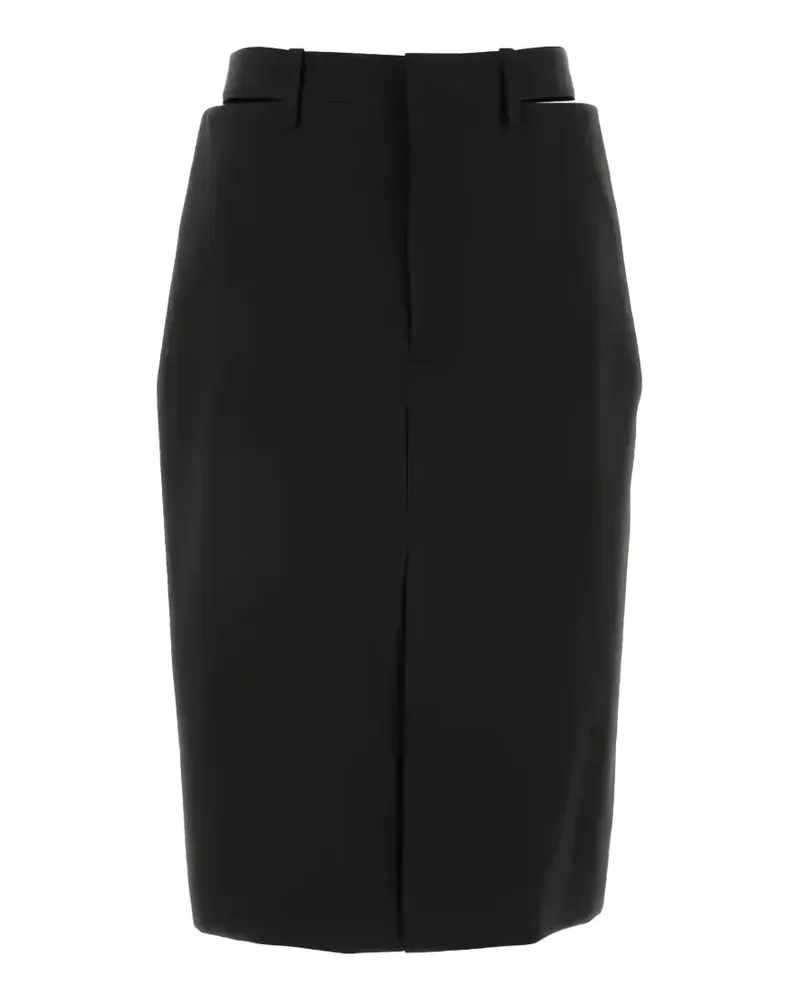 Jil Sander cut-out wool skirt - Schwarz Schwarz