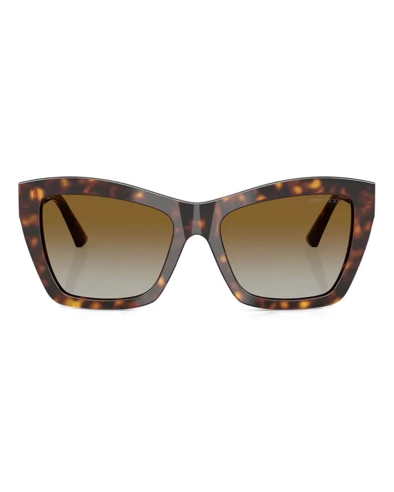 Jimmy Choo JC5031 Sonnenbrille mit Cat-Eye-Gestell - Braun Braun