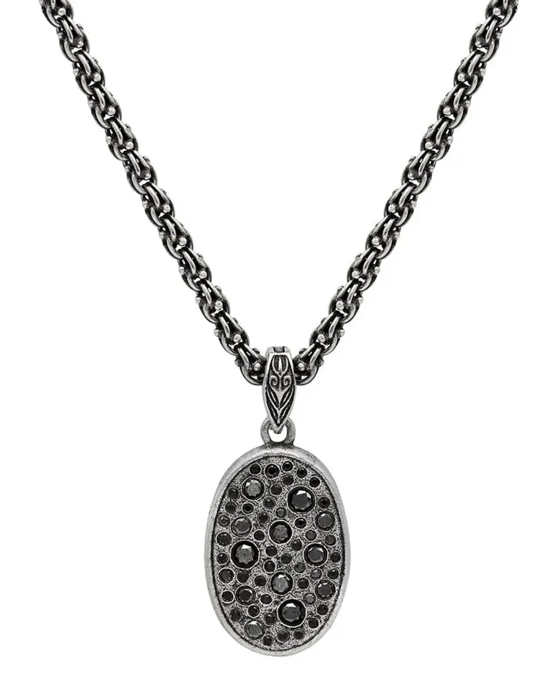 John Varvatos Stardust Halskette mit Diamanten - Silber Silber