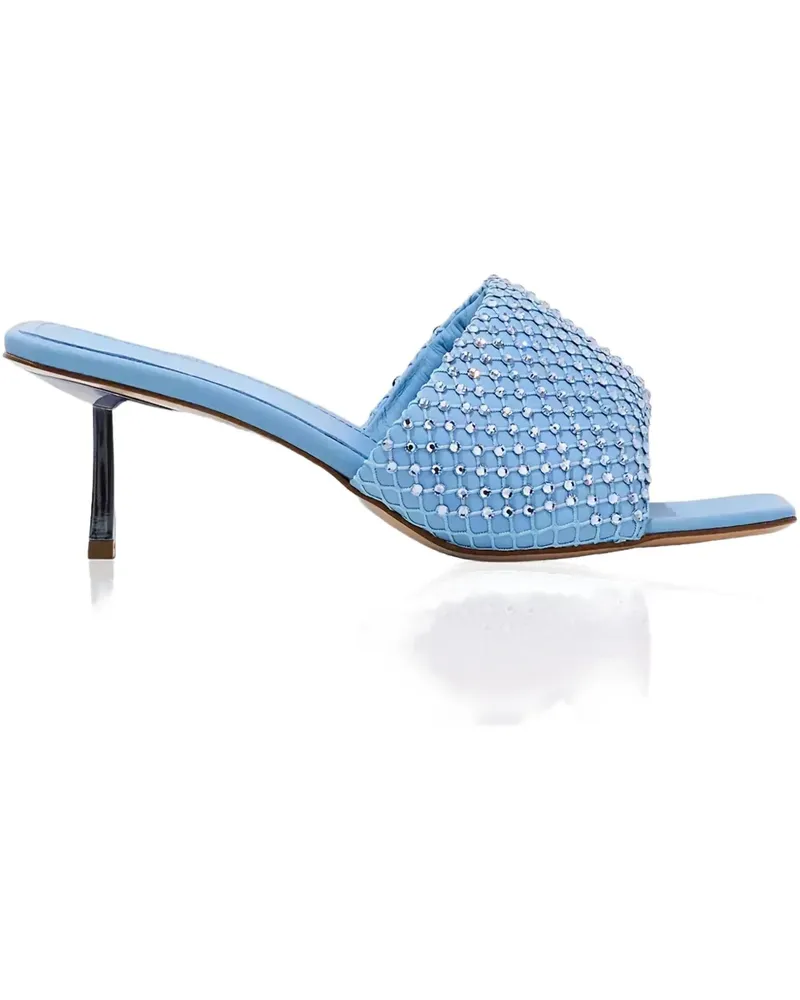 Le Silla 75mm crystal-embellished sandals - Blau Blau