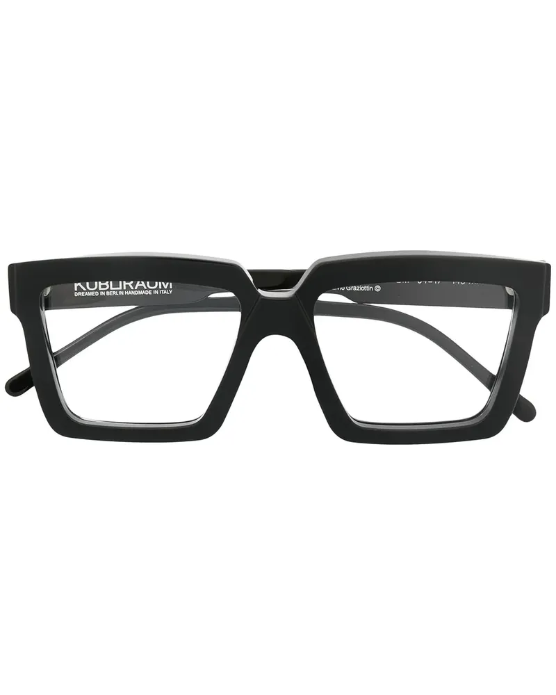 KUBORAUM Maske K26' Brille - Schwarz Schwarz