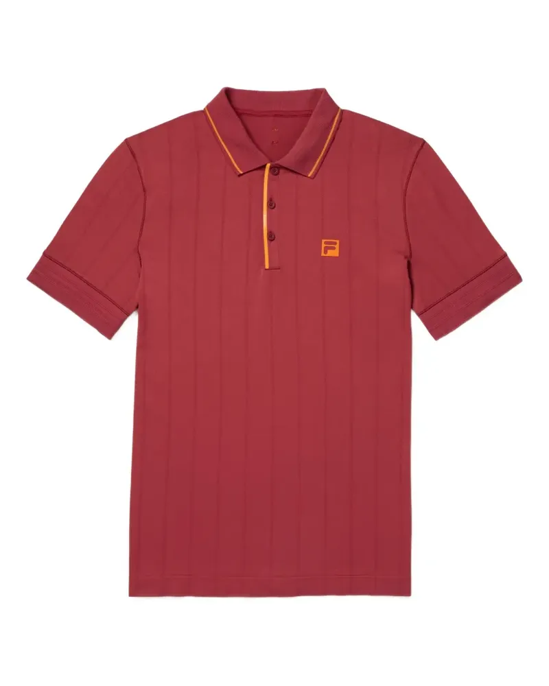 Fila Nahtloses Center Court Poloshirt - Rot Rot
