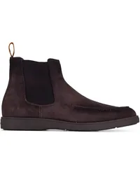 Santoni Chelsea-Boots aus Wildleder Grau