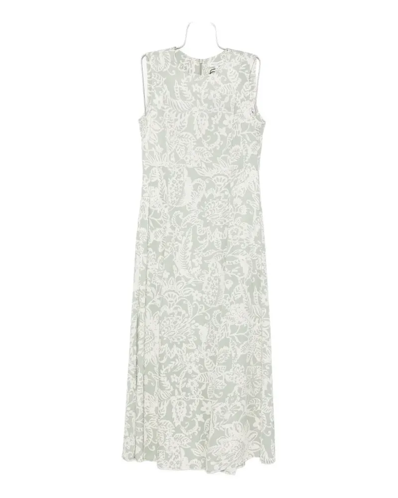 Marc O'Polo floral-print sleeveless midi dress - Grün Grün
