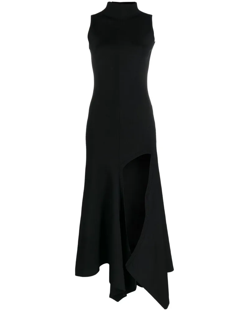 Y/PROJECT Ärmelloses Maxikleid mit Schlitz - Schwarz Schwarz