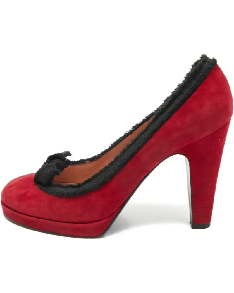 Marc Jacobs platform suede pumps - Rot Rot