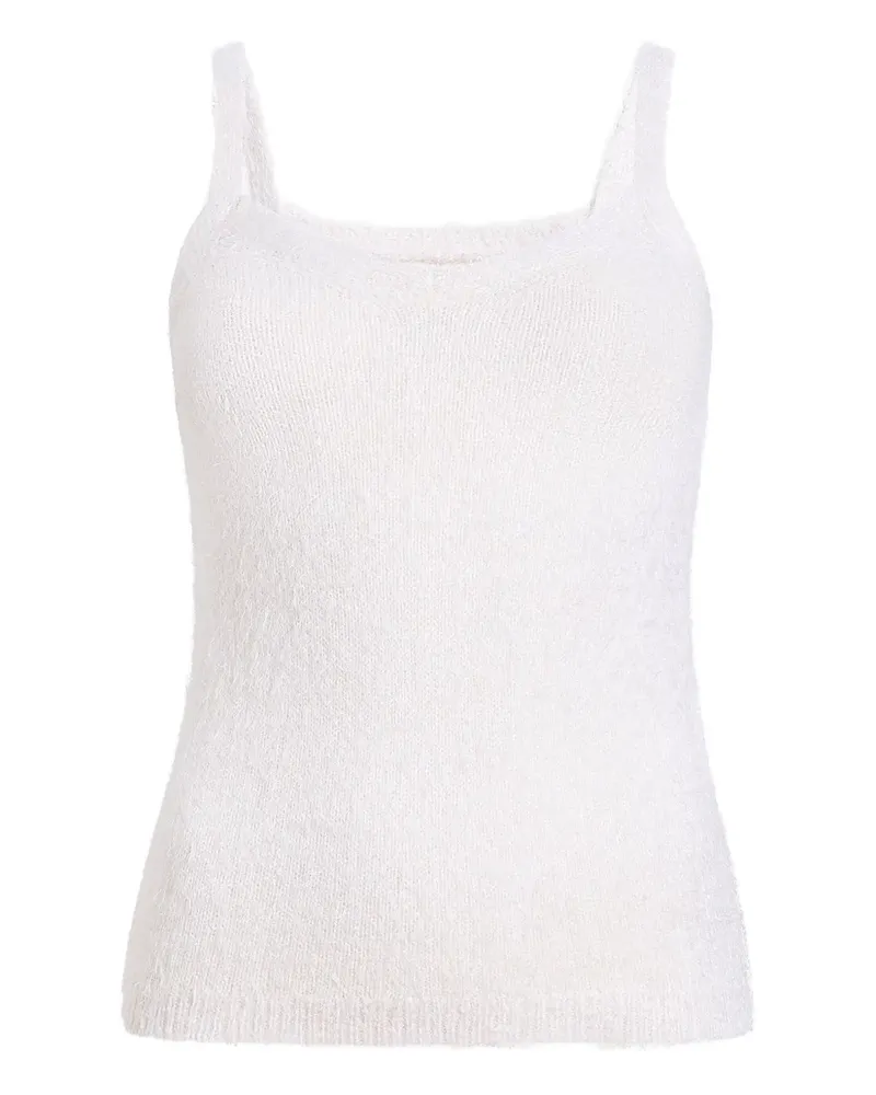 KHAITE Maura Tanktop mit eckigem Ausschnitt - Weiß Weiß