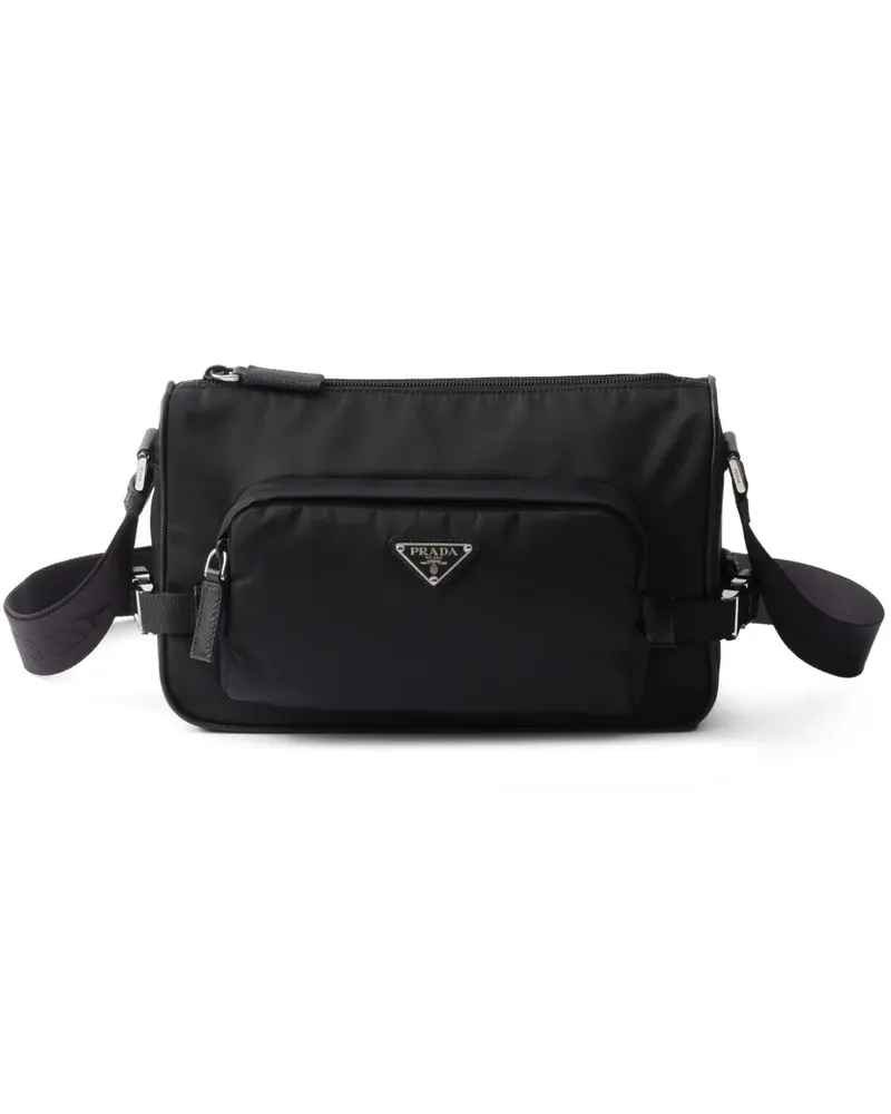 Prada Umhängetasche aus Re-Nylon - Schwarz Schwarz