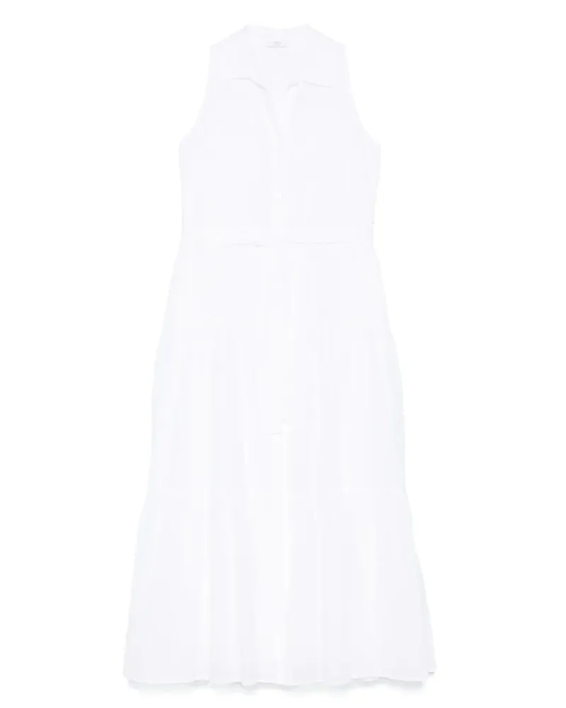 Peserico Midikleid aus Baumwolle - Weiß Weiß