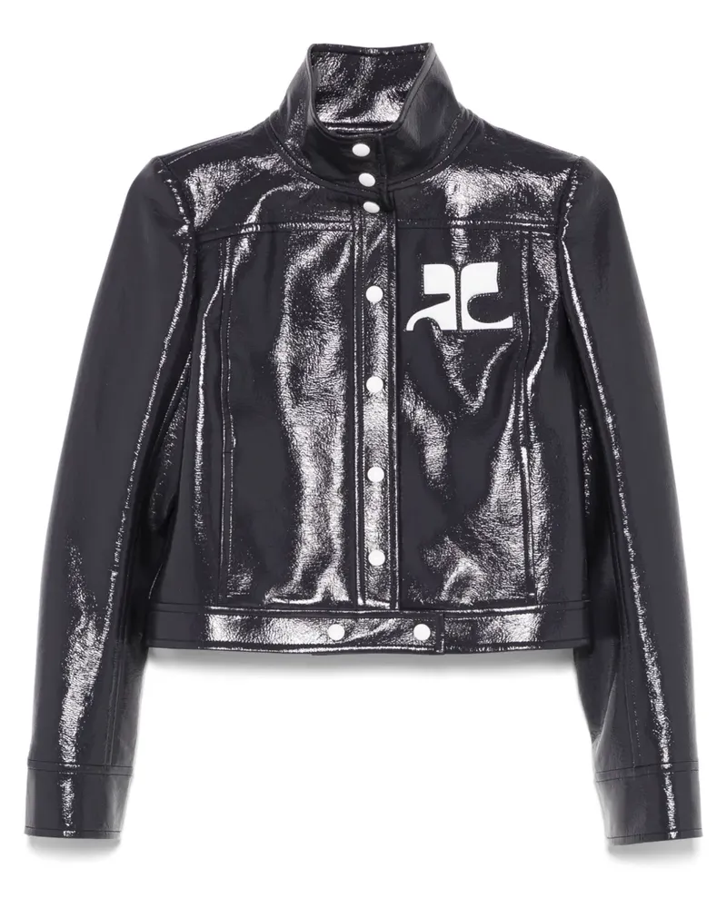 Courrèges Reedition Vinyl Jacke - Blau Blau