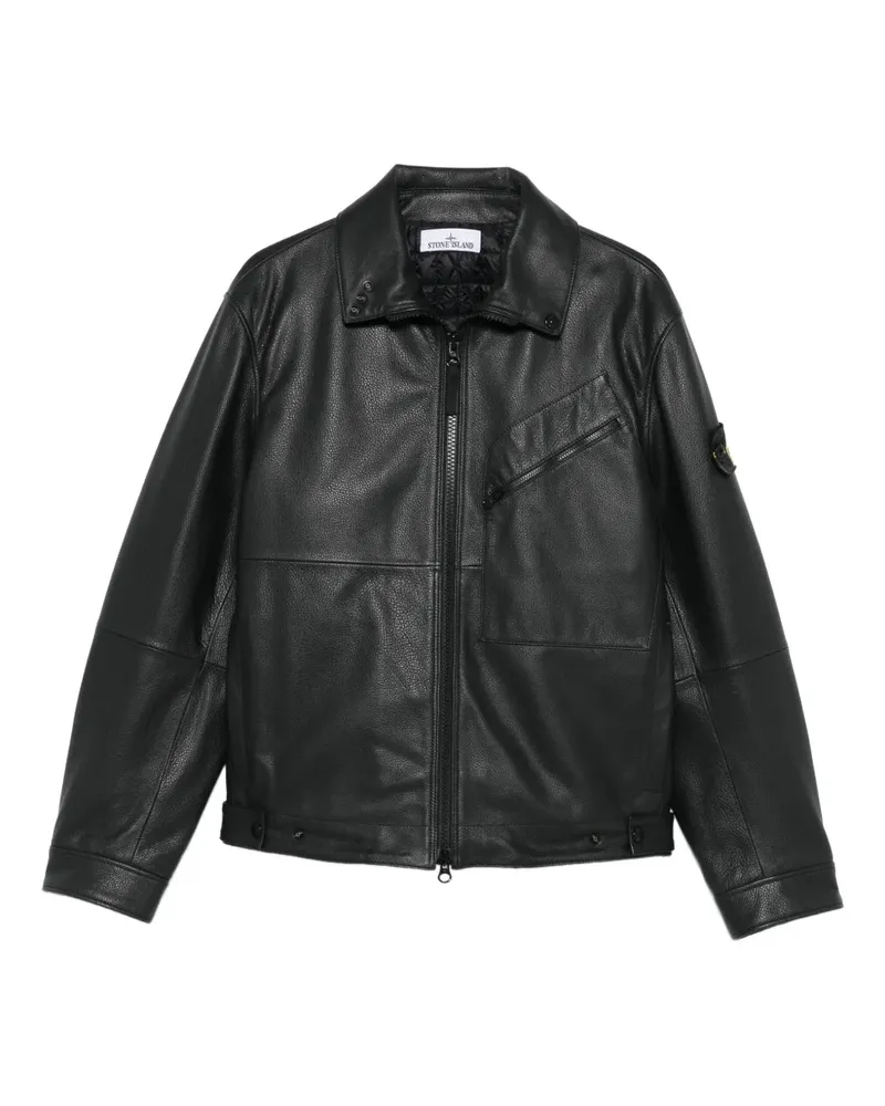 Stone Island Jacke mit Reißverschluss - Schwarz Schwarz