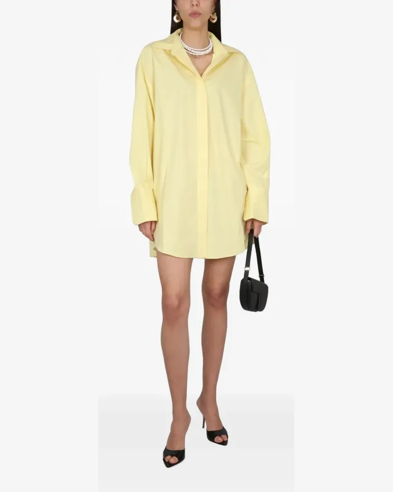 Patou Hemdkleid im Oversized-Look - Gelb Gelb