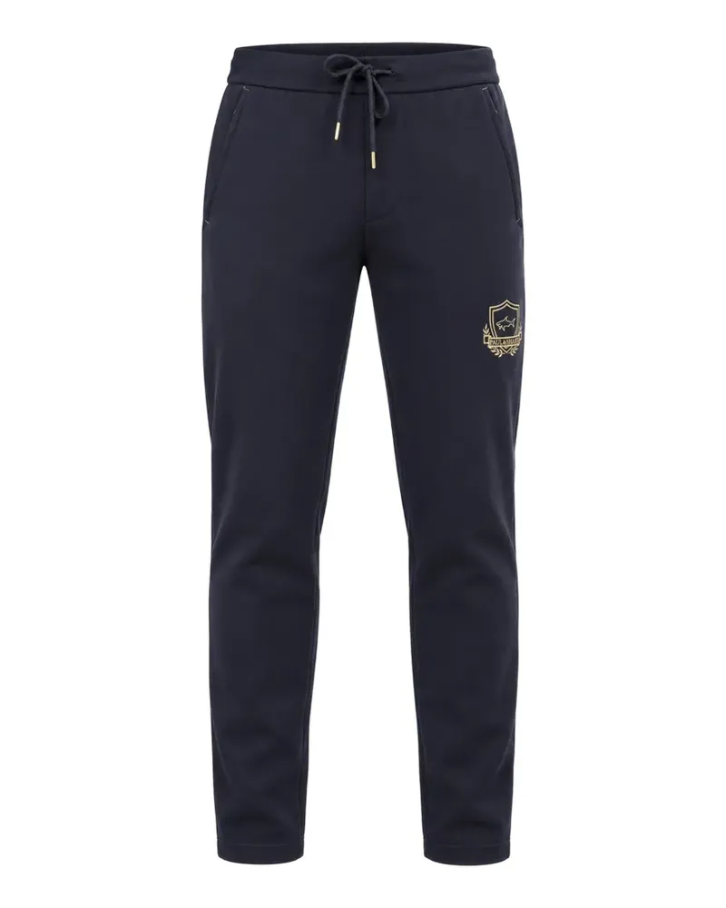 Paul & Shark logo-embroidered drawstring track pants - Blau Blau