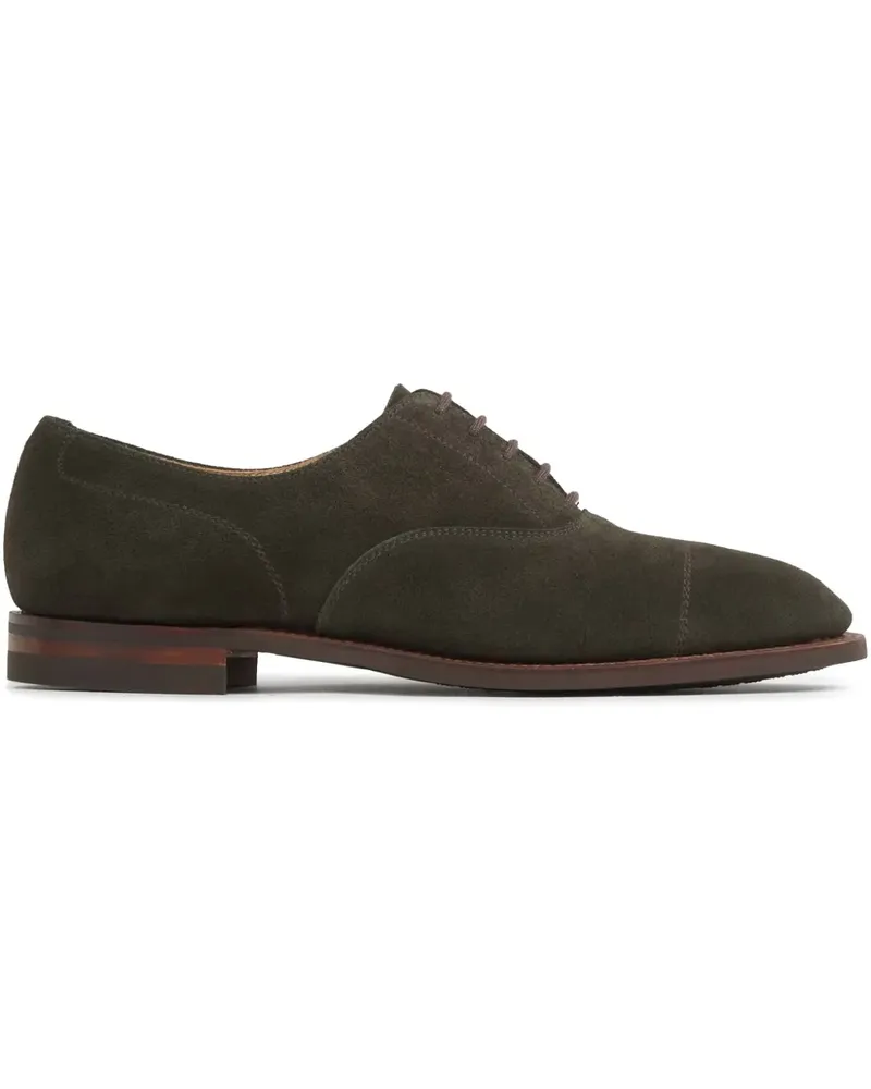 Crockett & Jones Oxford-Schuhe aus Wildleder - Grün Grün