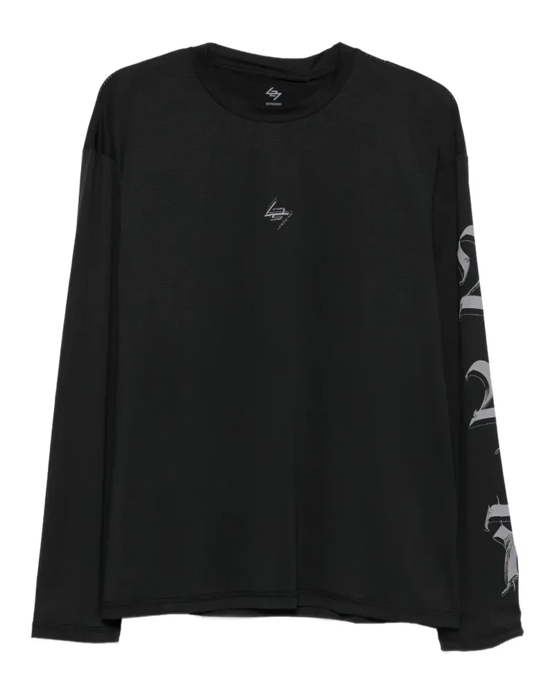 REPRESENT Langarmshirt mit grafischem Print - Schwarz Schwarz
