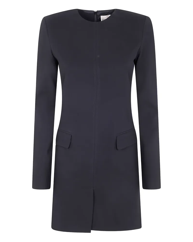 Semicouture long-sleeve mini dress - Blau Blau