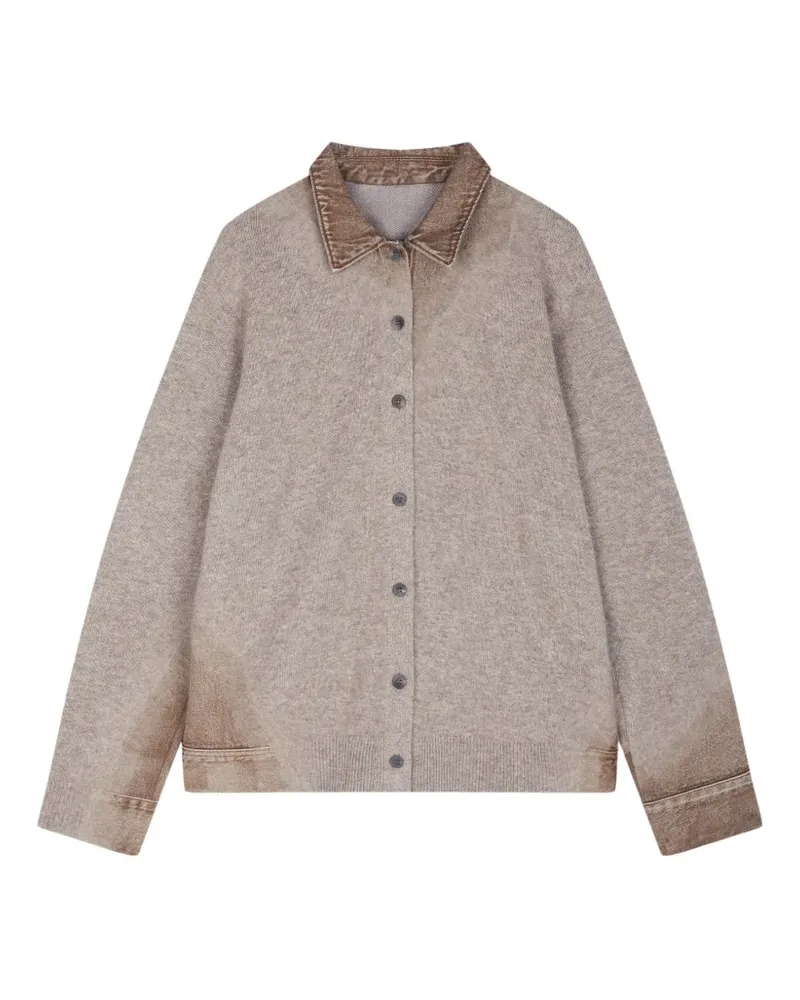 JNBY Cardigan im Jeans-Patchwork-Look - Nude Nude
