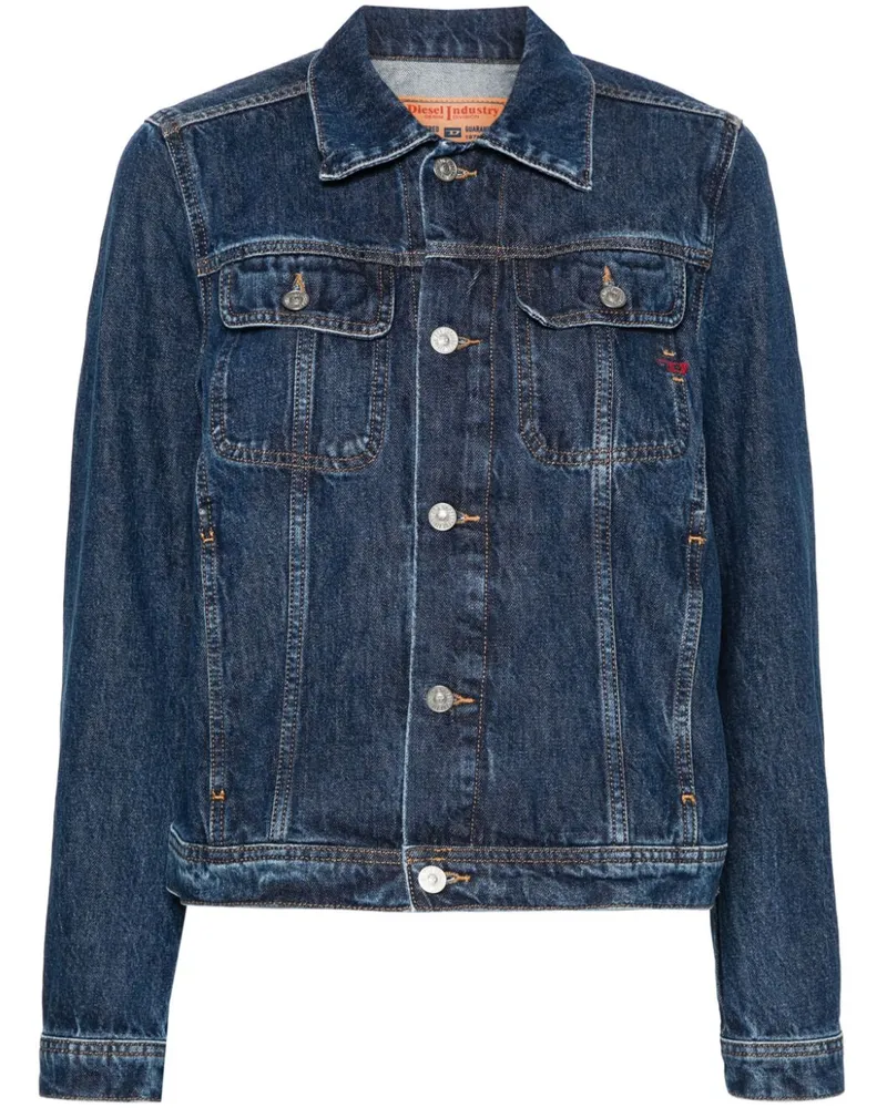 Diesel Klassische Jeansjacke - Blau Blau