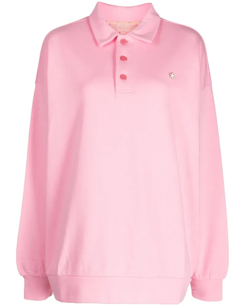 BAPE Poloshirt mit Logo-Schild - Rosa Rosa