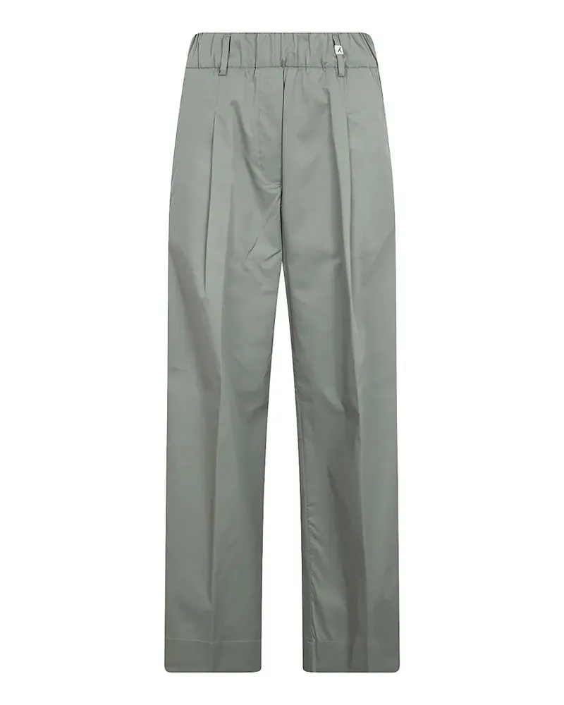 MYTHS pleated elasticated-waistband trousers - Grün Grün