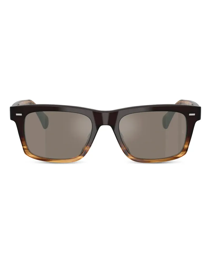 Oliver Peoples rectangle-frame sunglasses - Braun Braun