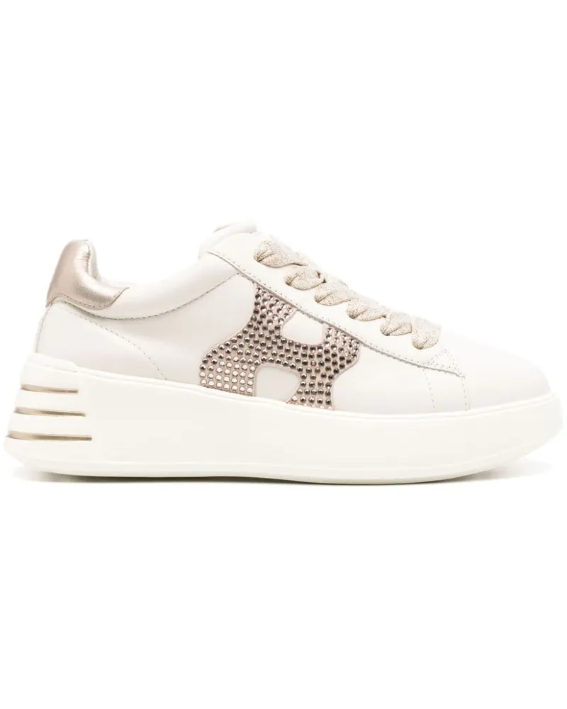 Hogan Sneakers mit Kristallen Nude