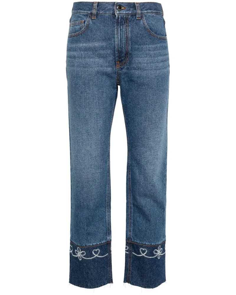 Chloé Halbhohe Masaya Cropped-Jeans - Blau Blau