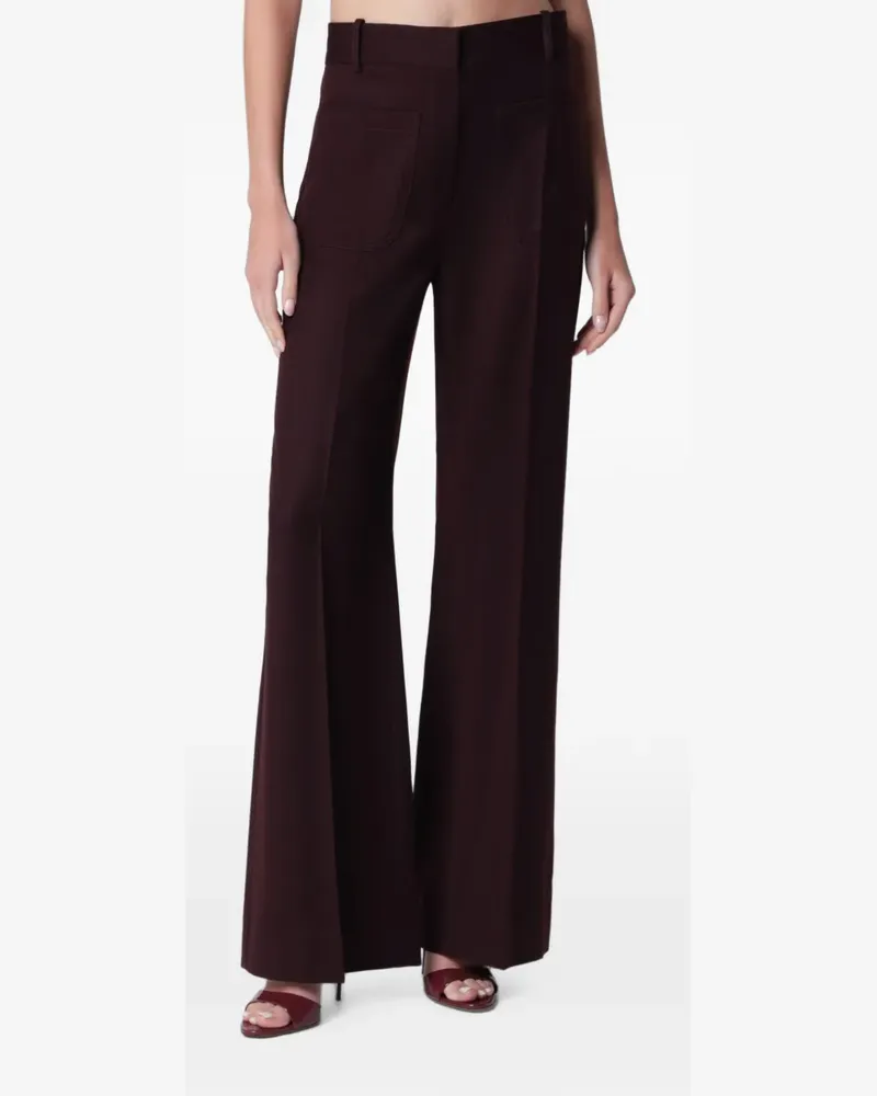 Victoria Beckham Alina flared trousers - Rot Rot