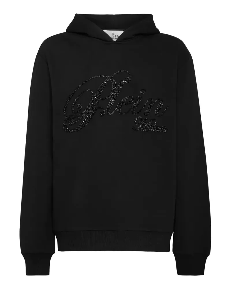Philipp Plein Hoodie mit Pailletten-Verzierung - Schwarz Schwarz