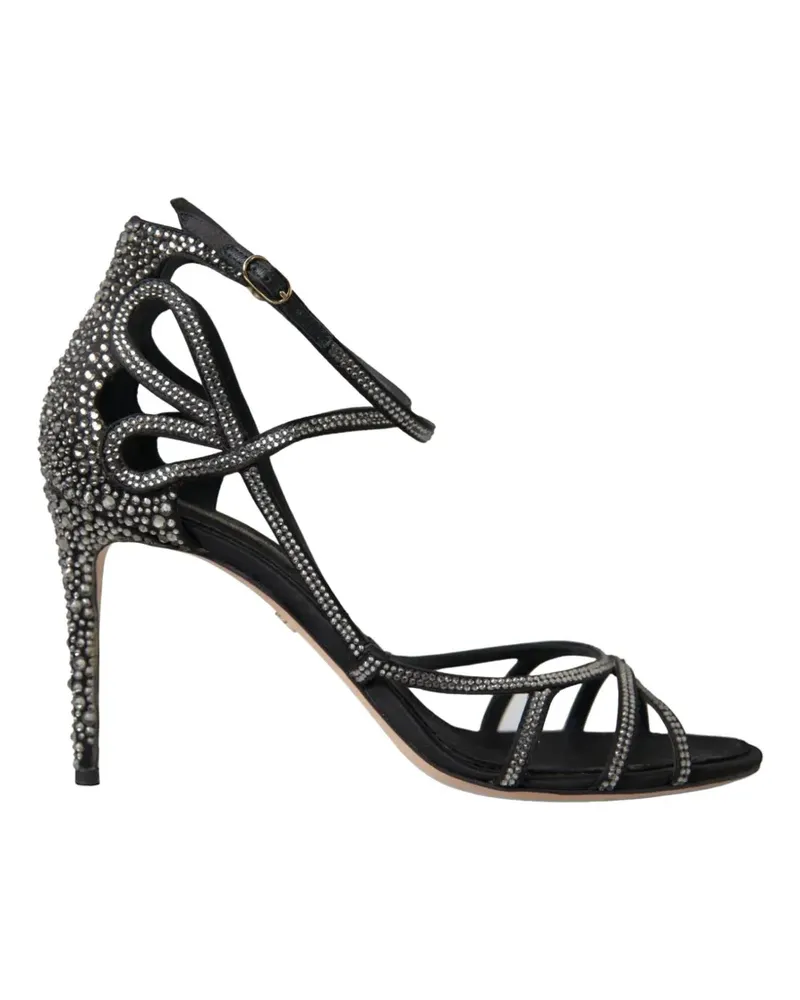 Dolce & Gabbana Sandalen mit Kristallen - Schwarz Schwarz