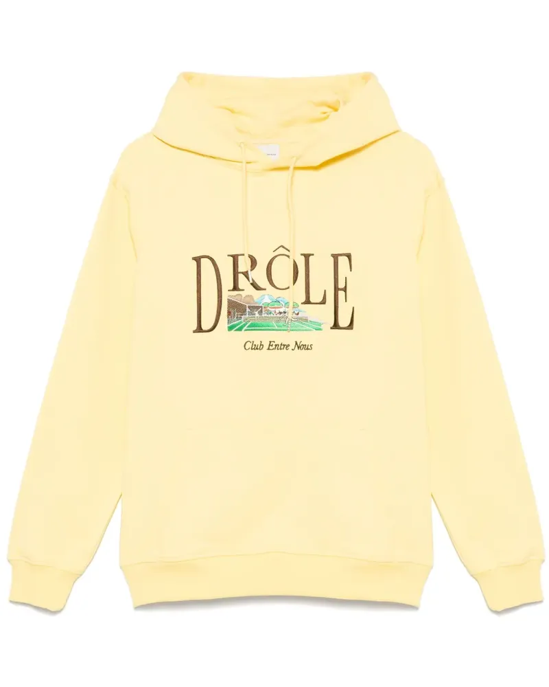 Drôle de Monsieur Le Hoodie Tennis Court Hoodie - Gelb Gelb