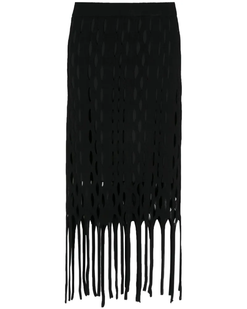 Pinko Gestrickter Maxirock - Schwarz Schwarz