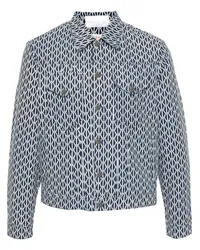 FURSAC Hemdjacke mit Seil-Print Blau