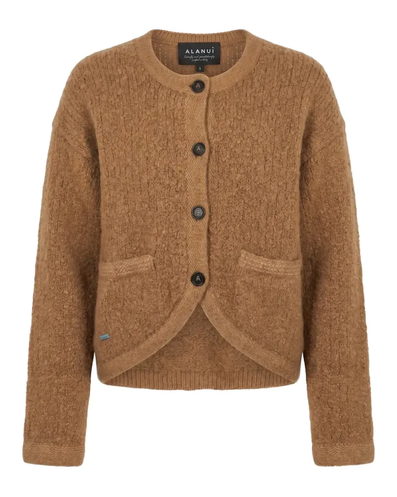 Alanui button-up bouclé cardigan - Braun Braun