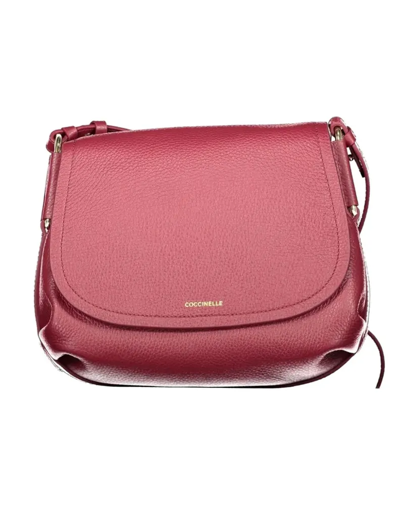 Coccinelle small Rebekka pebbled leather cross body bag - Rot Rot