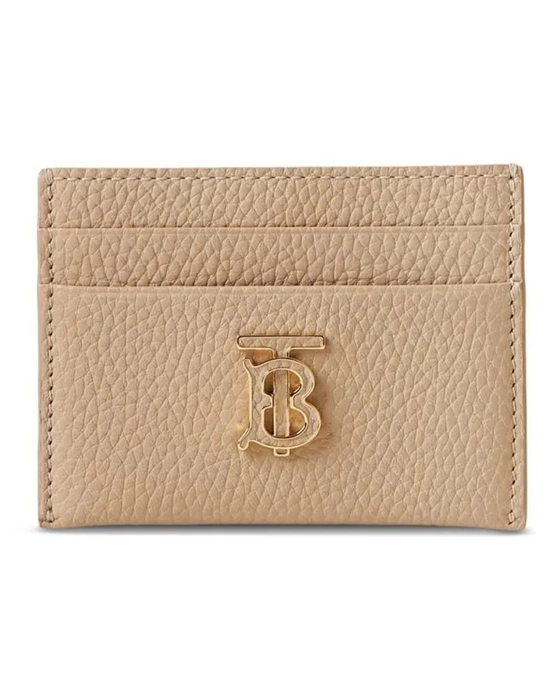 Burberry Kartenetui aus gekörntem Leder - Nude Nude