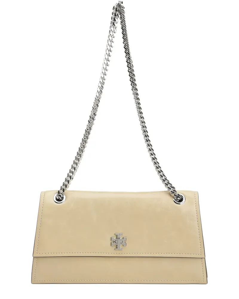 Tory Burch Mittelgroße Kira Schultertasche mit Drehverschluss - Nude Nude