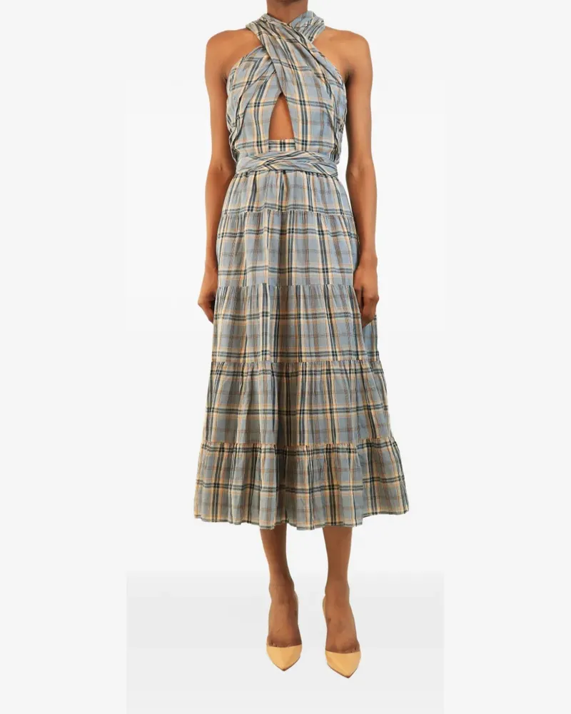 Ulla Johnson Noelle Midikleid - Blau Blau