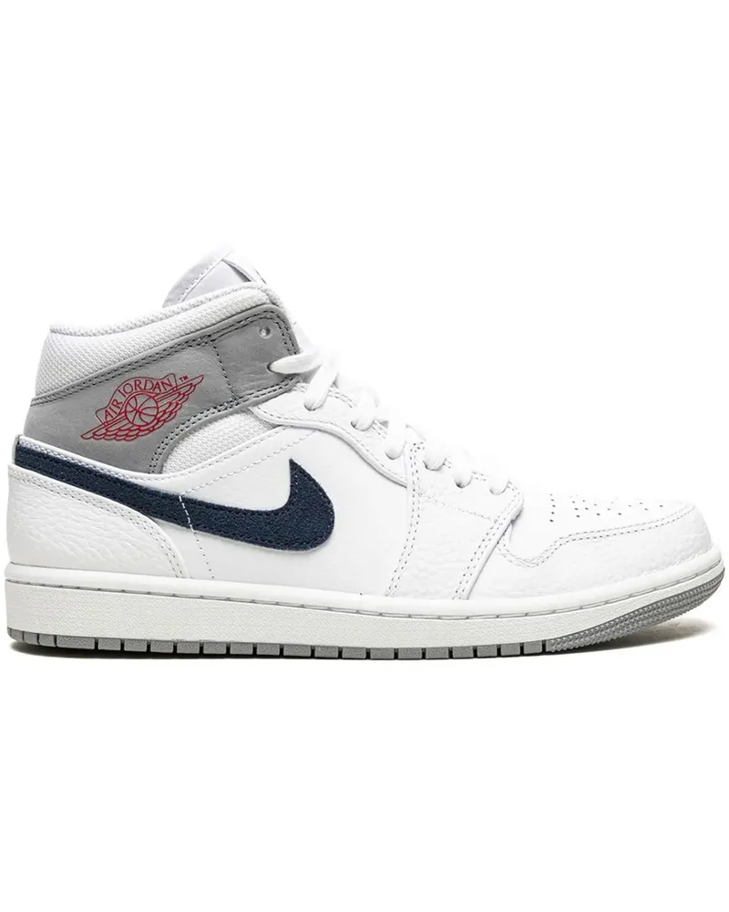 Nike Air Jordan 1 Mid Paris Sneakers - Weiß Weiß