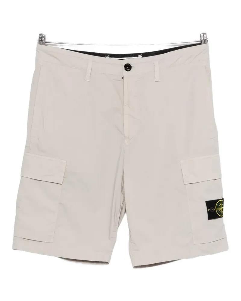 Stone Island logo patch cargo shorts - Nude Nude