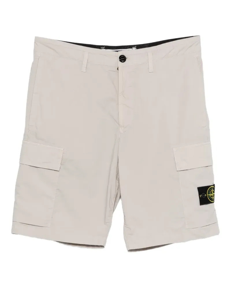Stone Island logo patch cargo shorts - Nude Nude