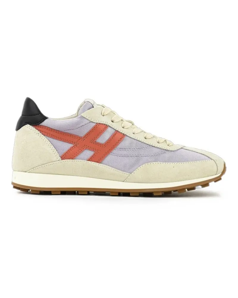 Hogan Athletic logo-patch sneakers - Nude Nude