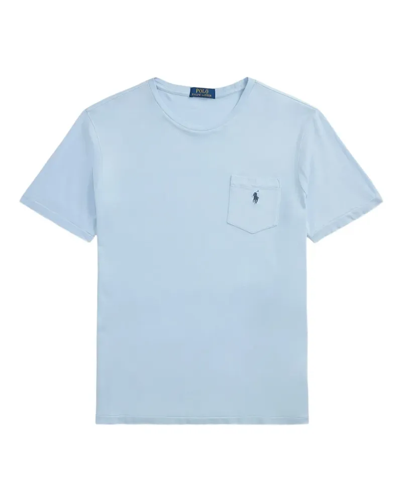 Ralph Lauren T-Shirt mit Polo Pony-Stickerei - Blau Blau